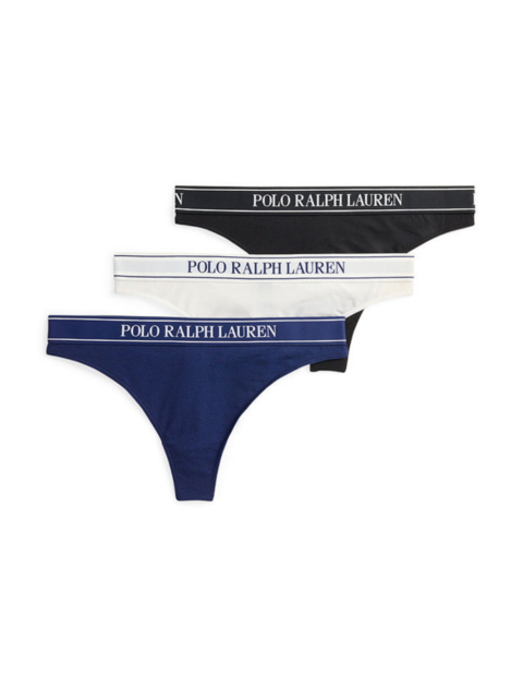 Polo Ralph Lauren | String « Polo Essentials » en bleu marine, noir et blanc