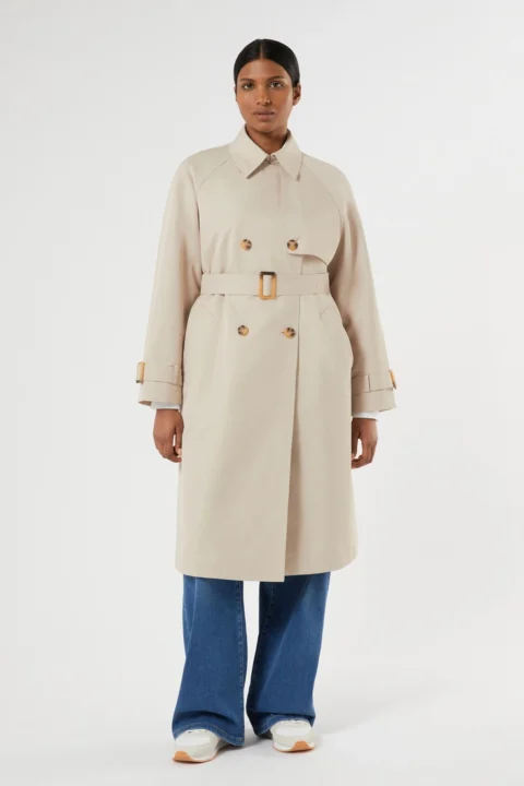 Marina Rinaldi | Trench-coat en sergé déperlant – Beige