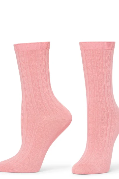 Hue | Chaussettes à torsades en mélange de soie