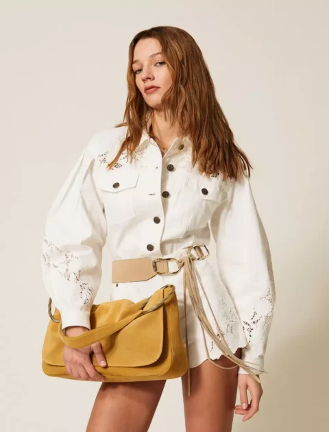 Twinset | Veste en denim bull avec broderie