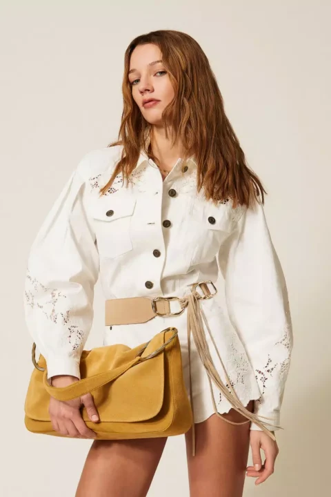 Twinset | Veste en denim bull avec broderie