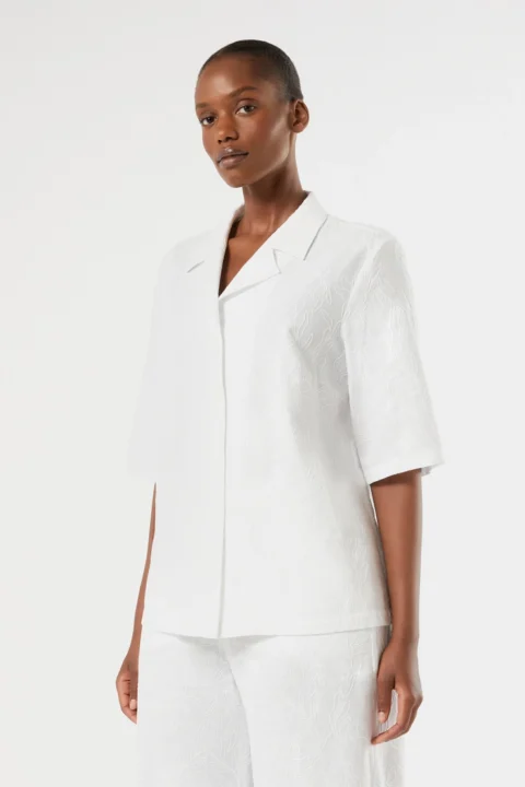 Marina Rinaldi | Linen and Cotton Shirt - Optical White