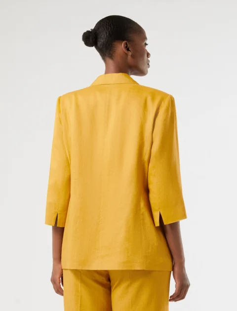 Marina Rinaldi | Blazer en toile de lin – Miel
