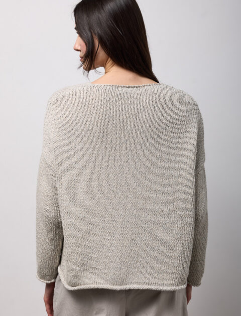 Neirami | Pull en maille de coton à col bateau