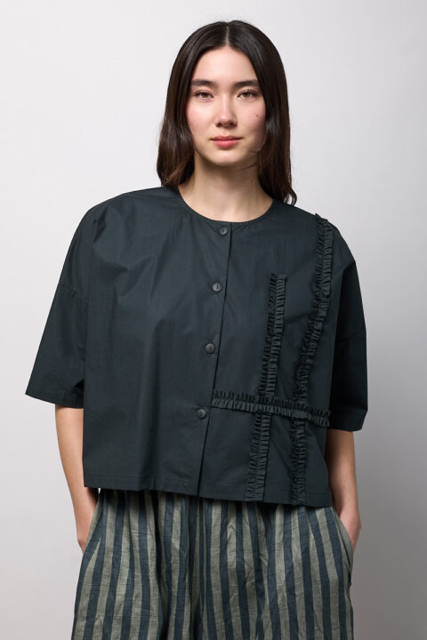 Neirami | Eucalyptus Cropped Blouse