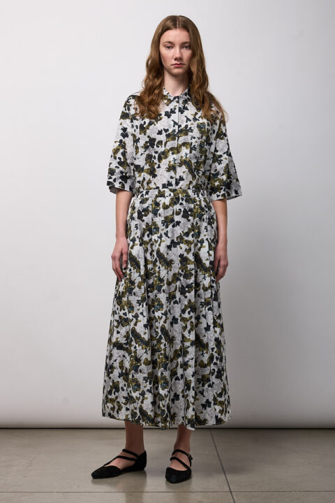 Neirami | Wide Elastic Waist Skirt
