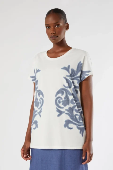 Marina Rinaldi | T-shirt en jersey de coton - Ivoire