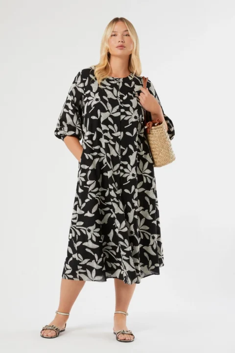 Marina Rinaldi | Tasca Floral Embroidery Maxi Dress