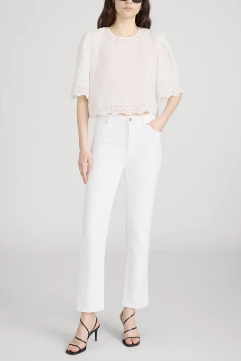 FRAME | Jean Le Sleek Straight - Blanc