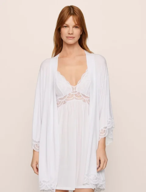 Eberjey | Mariana TENCEL™ Modal Robe – White