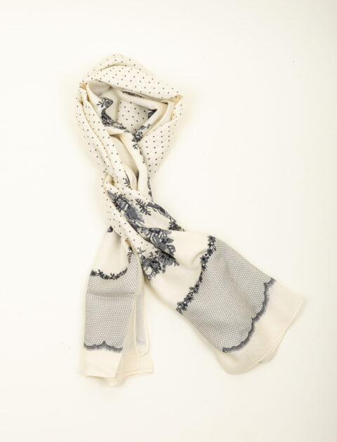 Twinset | Foulard romantique à imprimé floral et à pois