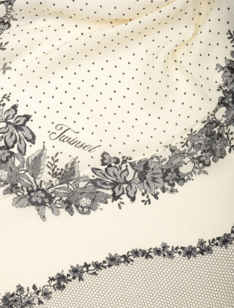 Twinset | Foulard romantique à imprimé floral et à pois