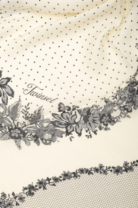 Twinset | Foulard romantique à imprimé floral et à pois