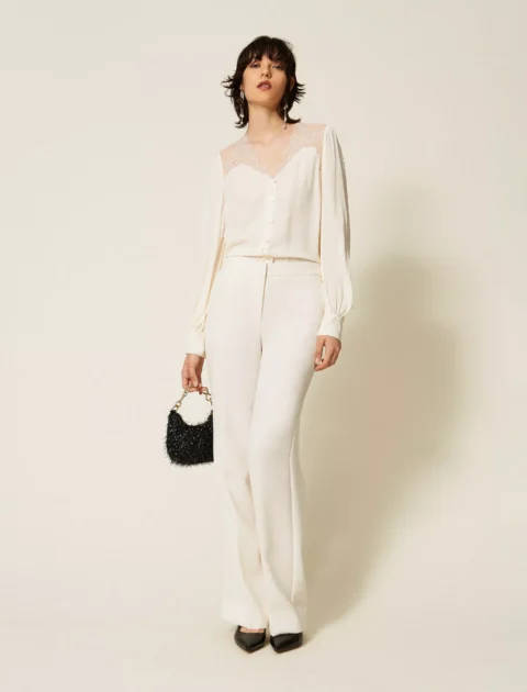 Twinset | Mini-sac Croissant en lurex avec chaîne