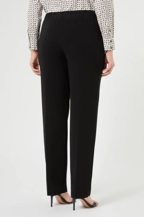 Marina Rinaldi | Pantalon en cady à coupe droite – Noir