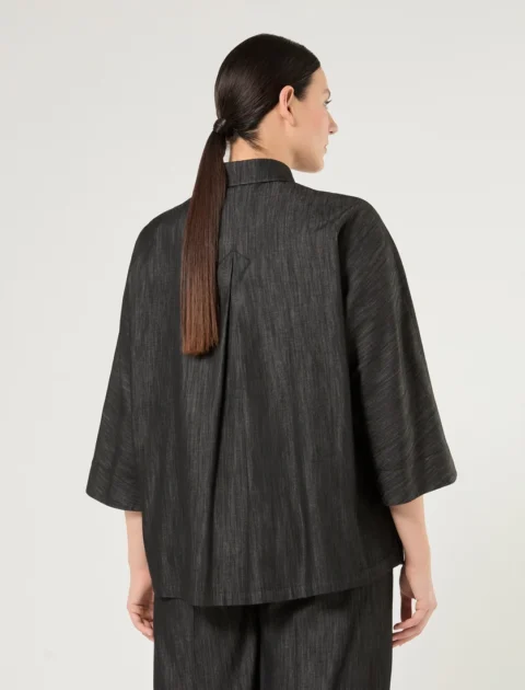 Marina Rinaldi | Chemise en denim – Bleu nuit