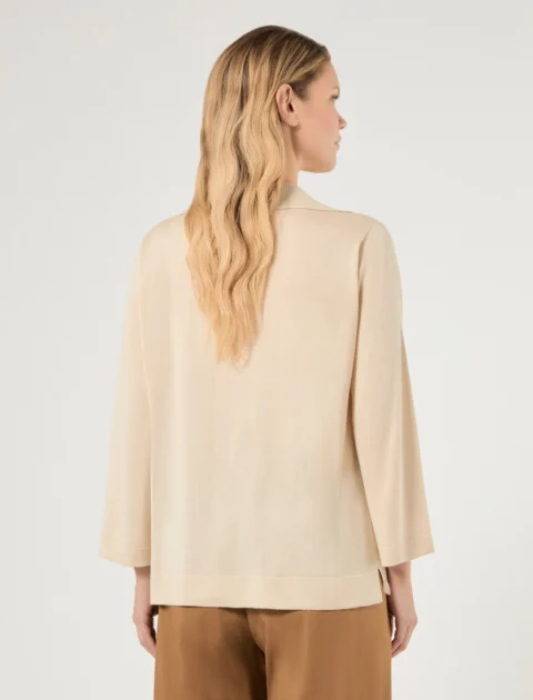 Marina Rinaldi | Pull en soie et cachemire – Sable