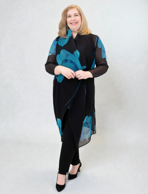 Alquema | Collare Coat in Print