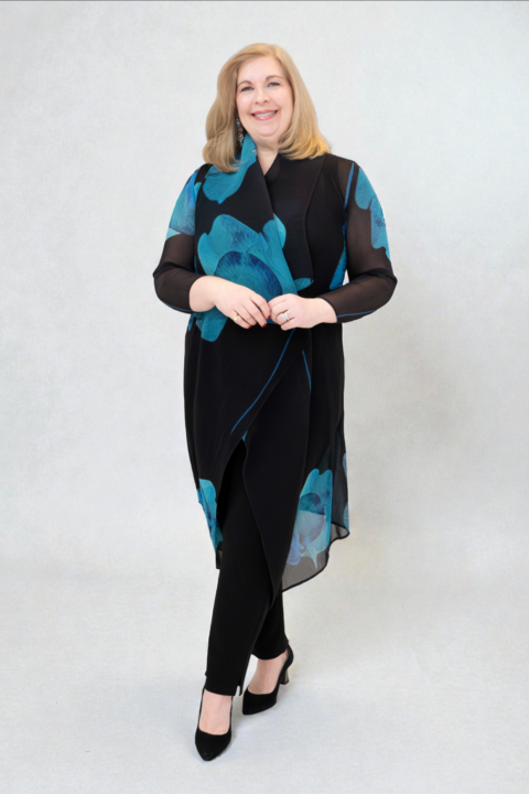 Alquema | Collare Coat in Print