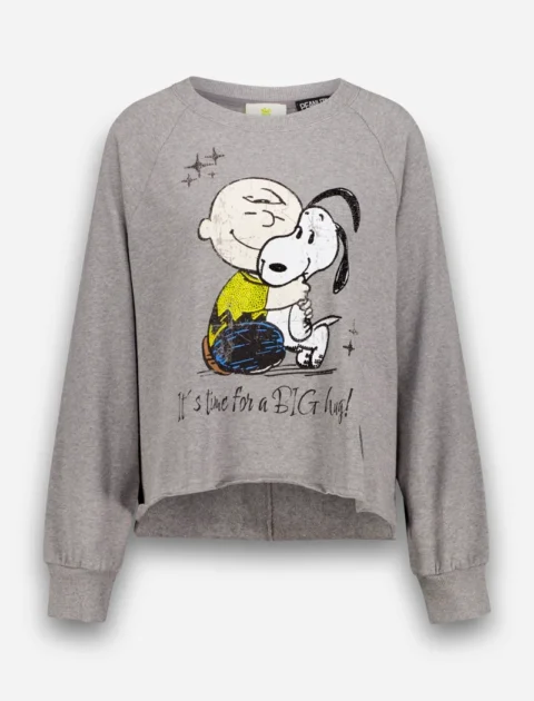 Princess Goes Hollywood | Sweat-shirt gris Peanuts à motif câlin
