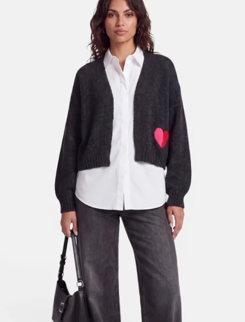 Princess Goes Hollywood | Cardigan LOVE à coupe ample (tricoté à la main)