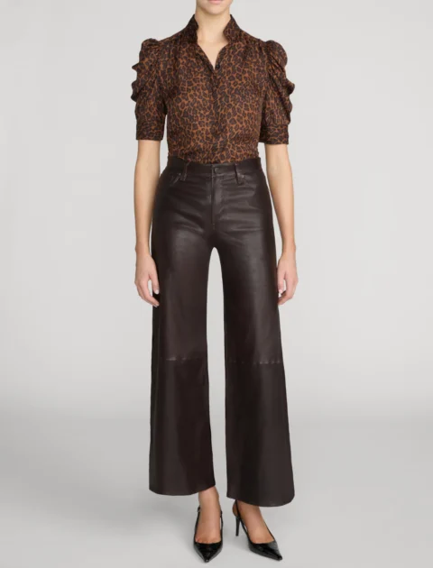 Frame | Blouse Gillian – motif léopard clair multicolore