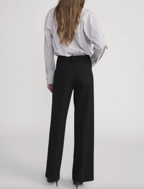 Frame | Pantalon palazzo ajusté « Modernist Pocket »