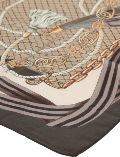Twinset | Keffieh marron en modal imprimé