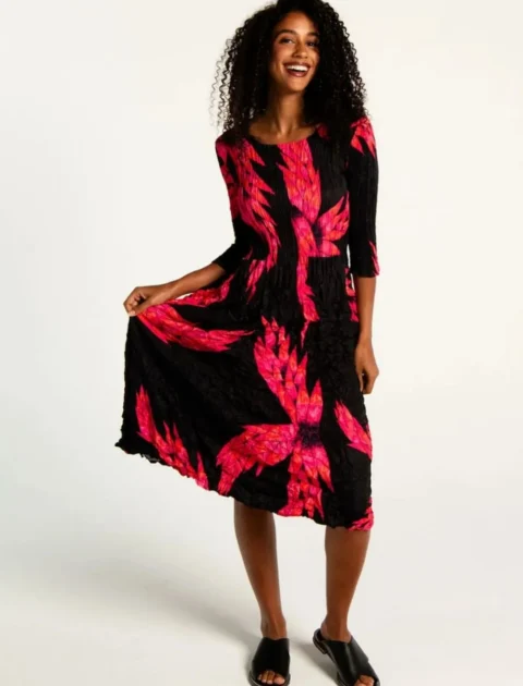 Alquema | Robe à poches Smash à manches 3/4 – Pink Night