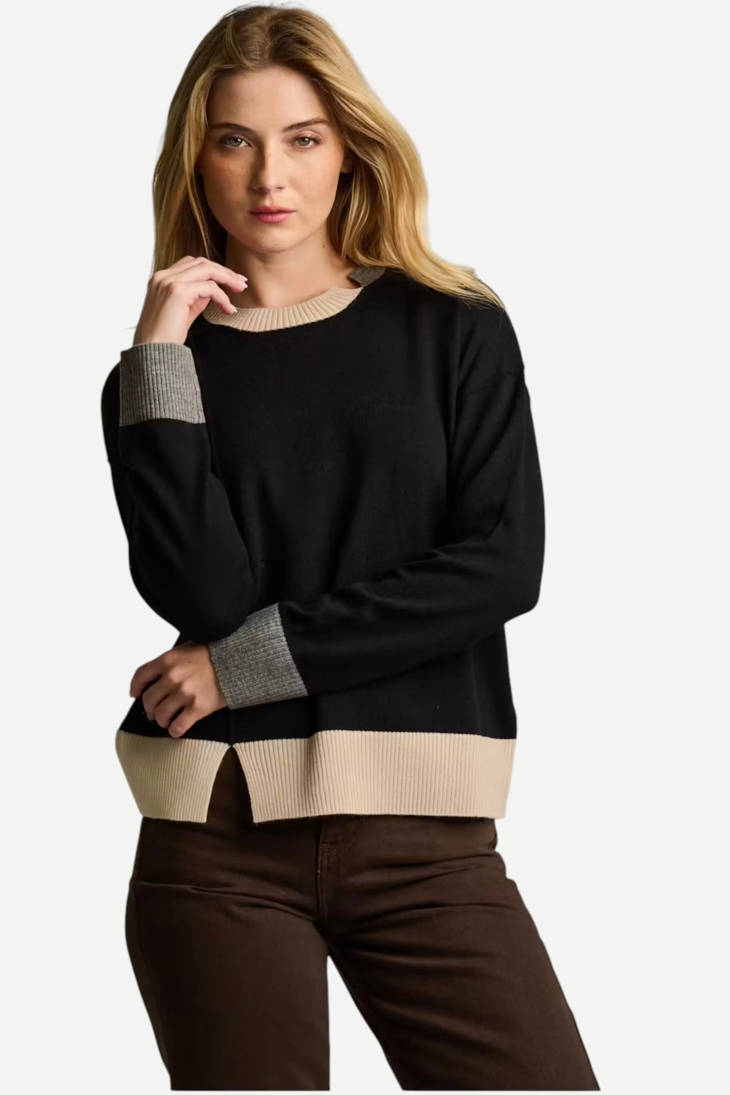 Lisa Todd Bold Block sweater in black