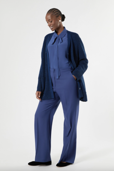 Marina Rinaldi | Silk Shirt - China Blue