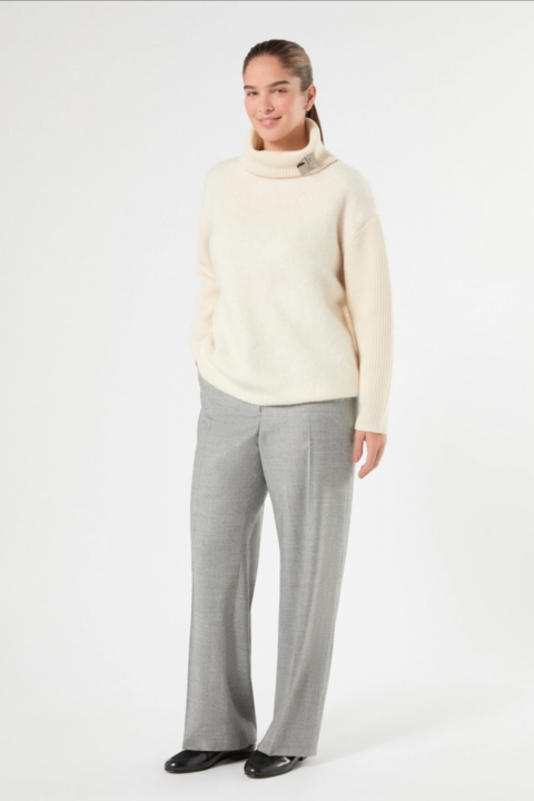 Marina Rinaldi | Wool, Cashmere & Silk Turtleneck Sweater