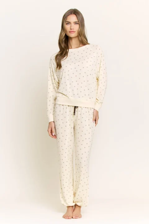 Honeydew | Star Seeker Long Set in Butter Daydream Hearts