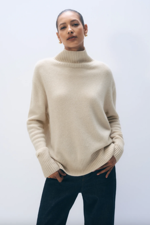 White & Warren | Collection en cachemire Natural Heather