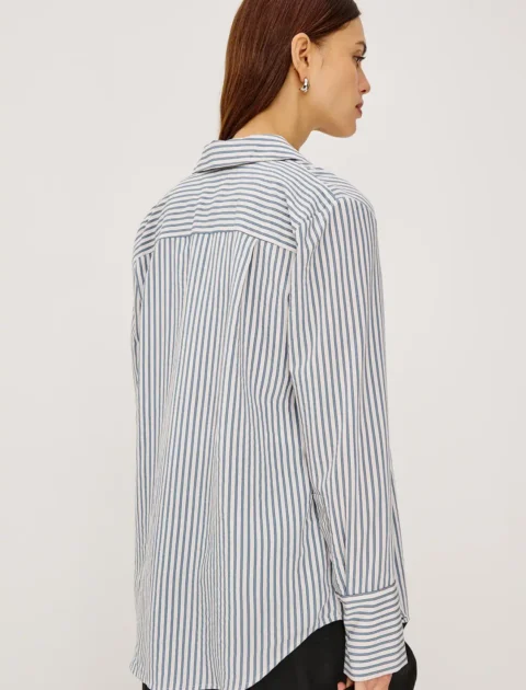 Rails | Chemise Beck – Ivoire et bleu acier