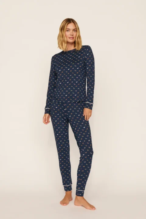 Eberjey | Gisele Printed TENCEL™ Modal Crewneck PJ Set