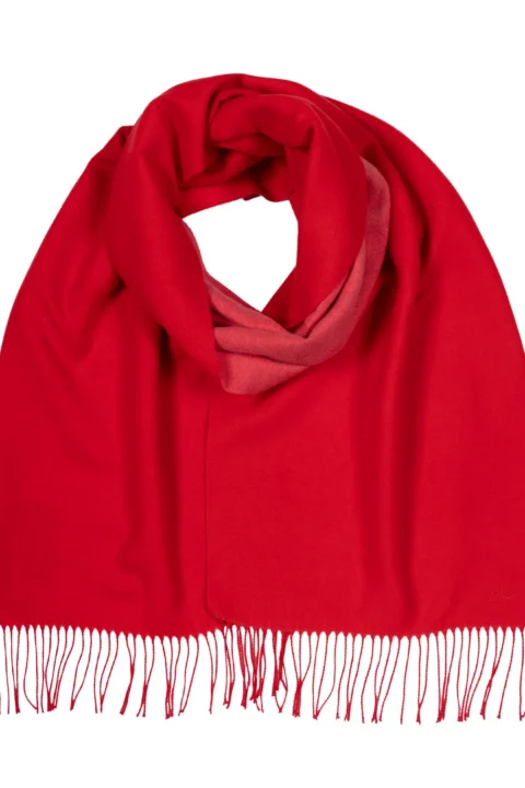 Echo | Écharpe réversible – Cerise