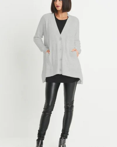 PLANET BY LAUREN G - Cardigan en coton pima