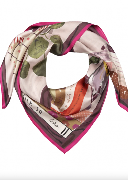 Echo | Foulard en soie Bookworm