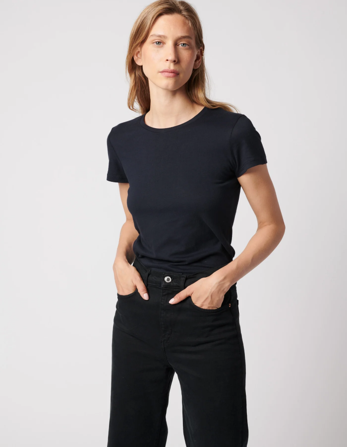 Majestic Filatures - Soft Touch Crewneck Noir