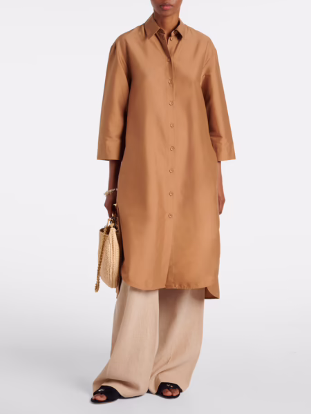 Max Mara Sella cotton-blend shirt dress