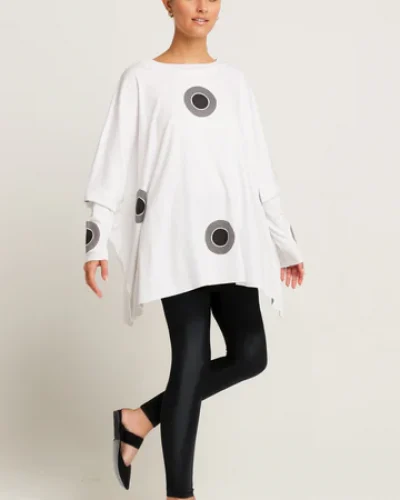 PLANET BY LAUREN G - Tee-shirt Swing oversize en coton Pima Spotlight