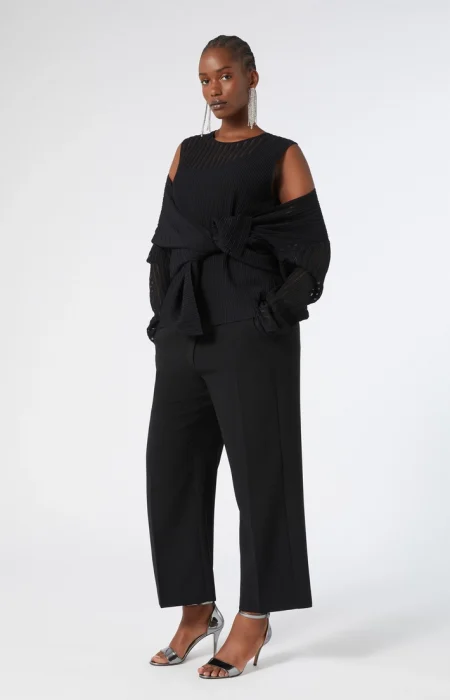 Marina Rinaldi Triacetate cady trousers black