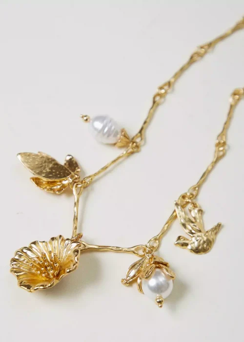 Twinset | Collier chaîne avec perles et pendentifs