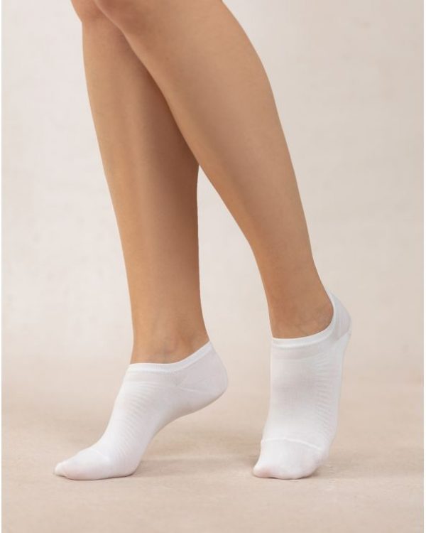 Bleuforêt Socquettes Fil D'Ecosse Blanc