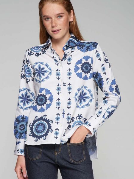 Shirt Isa Suzani Azul