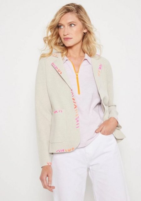 Lisa Todd Stitchin' Blazer - Almond